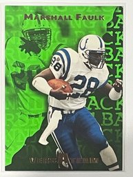 1996 Fleer Versateam Marshall Faulk Card #4