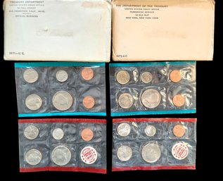 1971 & 1972 Uncirculated Coin Sets U.S Mint