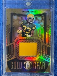 2022 Panini Gold Standard Gold Gear Aaron Jones Patch Card #GG-AJO Numbered 8/25