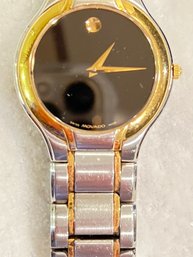 Mens Movado 2 Tone Watch, W/ Extra Links