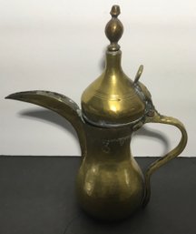 Decorative Vintage Brass Pitcher With Lid