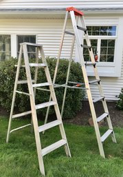 Pair Of Aluminum Step Ladders