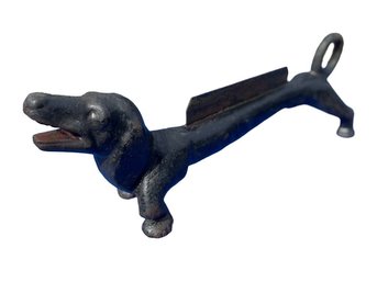 Antique Heavy Cast Iron Weiner Dog Dachshund Boot Scraper