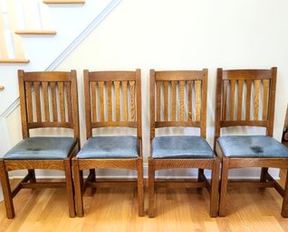 Blue- Stickley? Dining Room Chairs