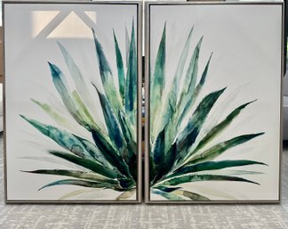 A Handcrafted Gicle Canvas - Verde Agave -  Retail $1730