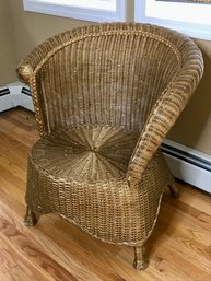 Gold Wicker Chair