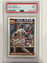 1991 Topps 40 Years Of Baseball All Star Ken Griffey Jr. Card #392    PSA 9