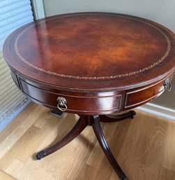 Decorative Round Mahogany Side Table Shabby Chic