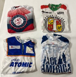 Bicycle Racers' Torelli T-shirt , 2 T-shirts Of Face Of America, Cycles Atomic T-shirt. B4