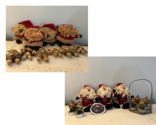 Collection Of Santas And Cloth Gingerbread