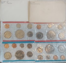 1973 & 1974 Uncirculated Coin Sets U.S Mint