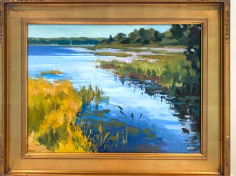 Connecticut Landscape / Barbara Lossier Oil Painting On Canvas