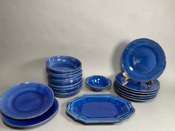 Collection Of Blue Dinnerware