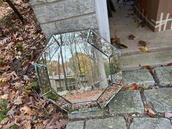 Small Glass Hexagon Mirror