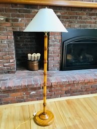 Wooden Bamboo Style Floor Lamp