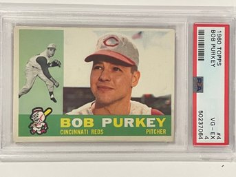 1960 Topps Bob Purkey Card #4     PSA 4