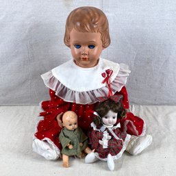 Three Vintage Dolls