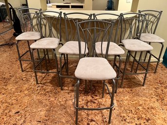 Set Of Seven Bar Stools