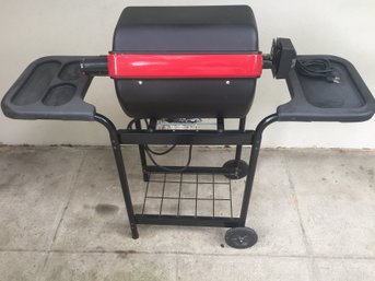 MECO Electric Rotisserie Grill On Wheels.
