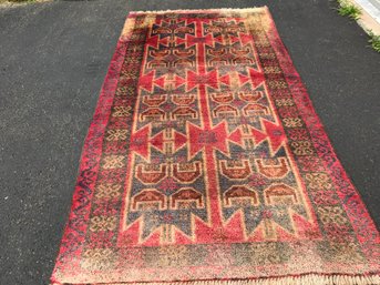 Balochi Hand Kn Persian Rug , 3 Feet 6 Inch By 6 Feet 8 Inch