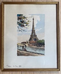 Framed Eiffel Tower Art