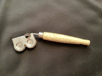 Mid Century Ecko  Gold Speckled Chromium Plated Pull Through Knife Sharpener