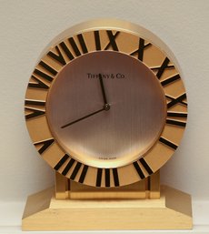 Tiffany Gold Table Clock