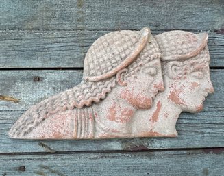 Greco Roman Man/Woman Terracotta Wall Hanging