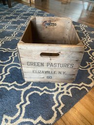 Local Elizaville NY-Green Pastured Wooden Crate
