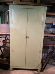 Vintage Storage Cabinet Jadeite Green