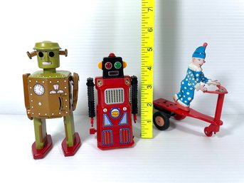 Russian Made Wind Up Tin Toys - No Boxes