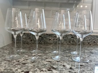 Set Of 8 VIVO Red Wine Glasses