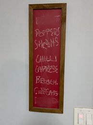 2 Piece Menu/ Memo Style Chalkboards