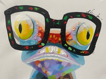 Art: Original Lizard With Glasses