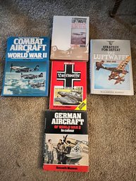 5 Books On German Aircrafts And Warfare, WWll