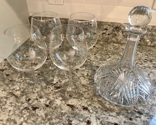 Gorgeous WATERFORD MARQUIS Decanter  And Glasses