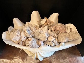 Shells And More In Large Resin Decorative Seashell