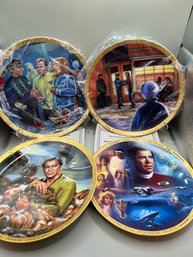 4 Star Trek Commemorative Collection Plates