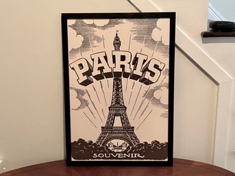 Paris Black And White Poster