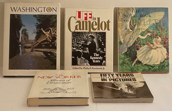 Vintage Coffee Table Books, Life In Camelot, The New Yorker, Plus