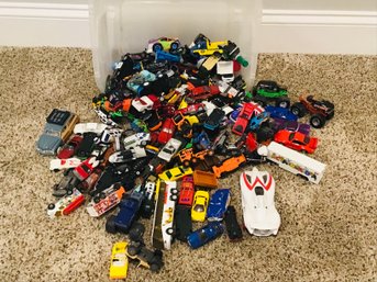 Bin Full Of Toy Cars, Trucks, And More!