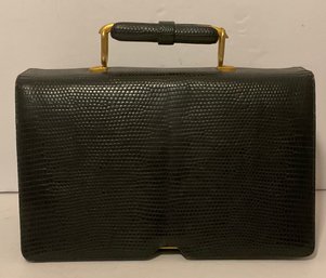 Vintage Judith Leiber Black Leather Handbag