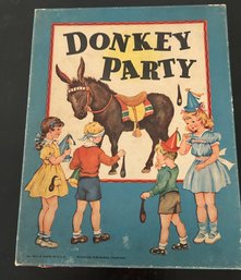 SUPER RARE 1932 Whitman Publishing Company Donkey Party