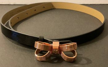 Ted Bakers Bow Black & Copper Belt, Ted Says