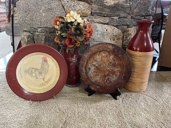 Stone & Metal Platters, Stone & Resin Vase