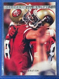 1995 Upper Deck Special Edition Jerry Rice Steve Young Celebration Card #SE90