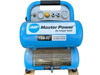 Master Power Air Compressor By Cooper Tools - 150 Max PSI. See Photos For Manufacture Details