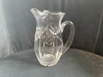 Crystal Pitcher With Etching