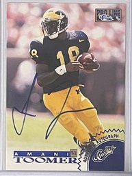 1996 Classic Sport Amani Toomer Autographed Card