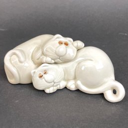 Fitz And Floyd Cat Nap Salt & Pepper